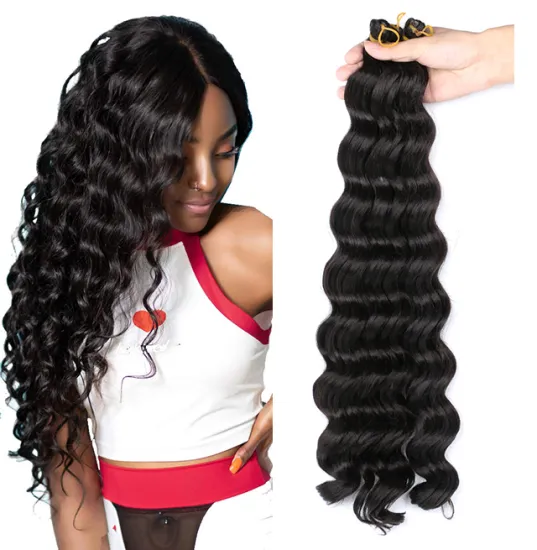Hot Selling Water Deep Hair Extensions Water 20 inch Synthetic Braids Ombre Crochet Hair Water Wave Hair