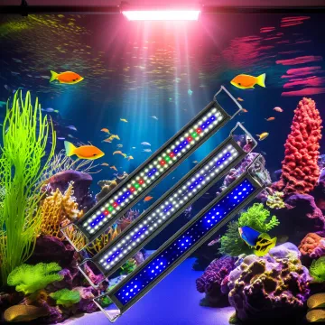 RGB Aquarium LED Light - Blue Light Tube with Plastic and Aluminum Fish Tank Lamps