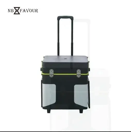 Portable Mobile Kitchen Equipped with Foldable Cooking Table and Storage Table