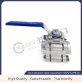 Three-piece threaded ball valve 2000WOG