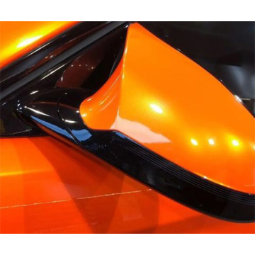 Fantasia metálica sol laranja carro envoltório vinil