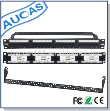 UTP Patch Panel 24 Ports CAT6 unshielded 8p8c rj45 network CE/ROHS/FCC