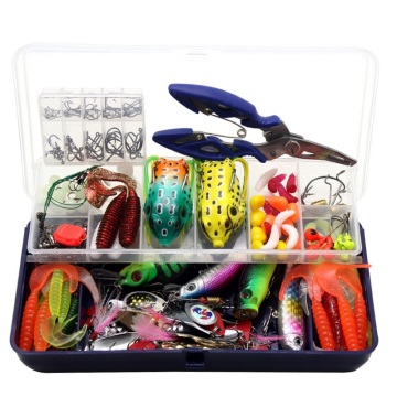 Mixed Artificial Fishing Lure Kit - 205PCS/set: Minnow, Crank Bait, Popper Hooks, Weights, Soft Plastics & Accessories