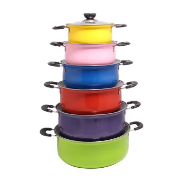 Non-Stick Cookware Colorful Stainless Steel Kitchenware Set