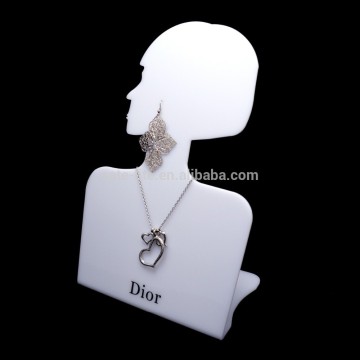 Acrylic necklace,earring jewelry display stand organizer holder for countertop
