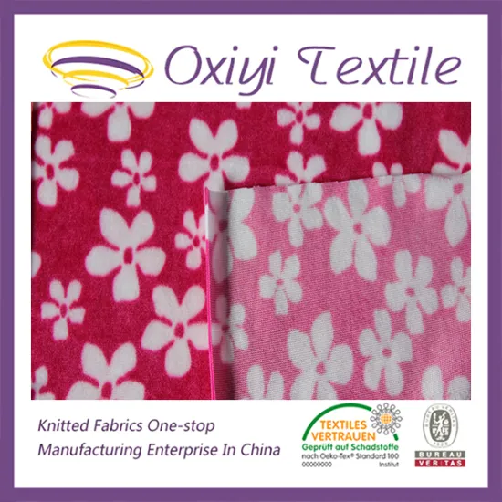 The warp knitting spandex super soft pajamas knitting fabric