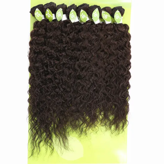 X-tress 2020 hot selling color 1b 2# 4# water wave hair set fiber hair set with 6 bundles for black women