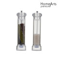 Straight Glass Hand Pepper &amp; Salt Mill / Grinder
