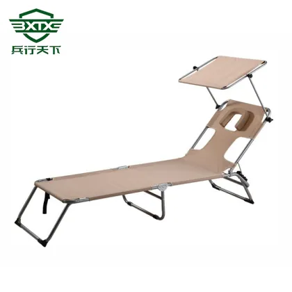 Sunbathing the back Foldable bed