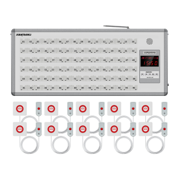 Wireless Calling System for Hospital Clinic Nursing Home: 96 Slots Pager Call Bell Buttons and Panel