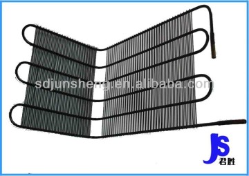 Commercial wire tube refrigerator condenser and evaporator