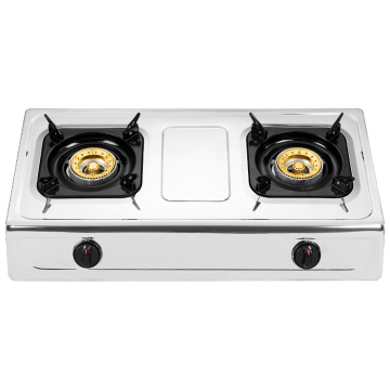 Cooktop 2 Burner Gas Stove Interior Kitchen Cooking Stove Stainless Steel Home White Metal Household 5 Layer Color Box/brown Box