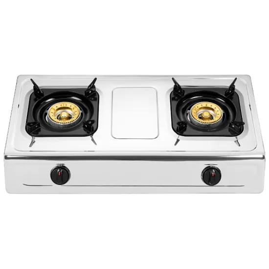 Cooktop 2 Burner Gas Stove Interior Kitchen Cooking Stove Stainless Steel Home White Metal Household 5 Layer Color Box/brown Box