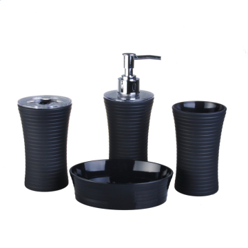 4pcs Bathroom Accessories Set plastic houseware PS bathroom ware