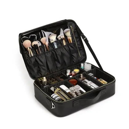 Travel Makeup Bag Organizer: Beauty Makeup Brush Storage Case