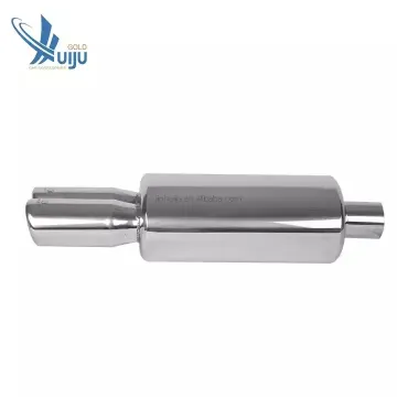 Stainless Steel Universal Exhaust Muffler with Silver Exhaust Pipe