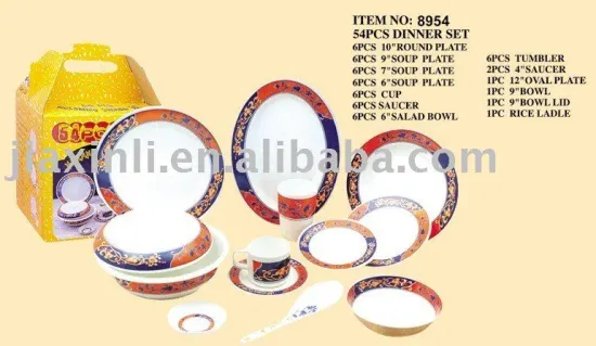 54pcs Melamine Dinner Set