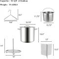 52QT Stainless Steel Stock Pot