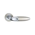 Nickel-plated furniture door lever handle made of aluminum