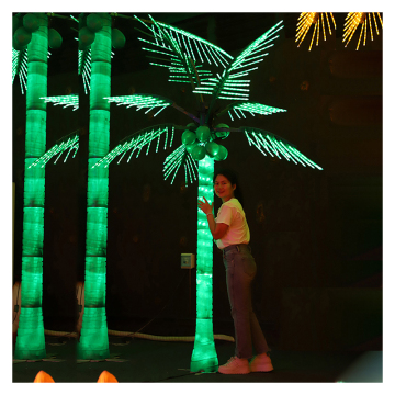 Factory Price IP65 Outdoor Waterproof LED Coconut Tree Light - RGB & Warm White for Garden & Street Decoration