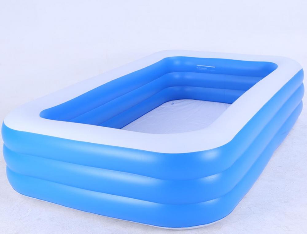 Família de piscina grande em PVC para esportes aquáticos