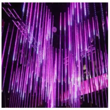 3D LED Meteor Tube Light for Disco Club Party and Event Ceiling Decoration