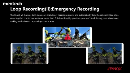 PanoX V3 360° Waterproof Sports Action Camera