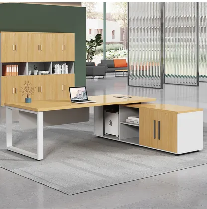 Modern Boss Desk: Executive Office Table for Boss Workspace