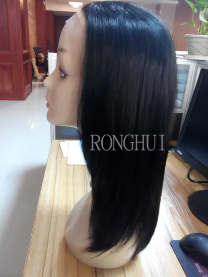 Best price brazilian hair black mixed brown 12 inch front lace wig human hair