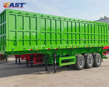 3 Axles 80 Tons Side Dump Tipper Semi Trailer 40ft High Fence