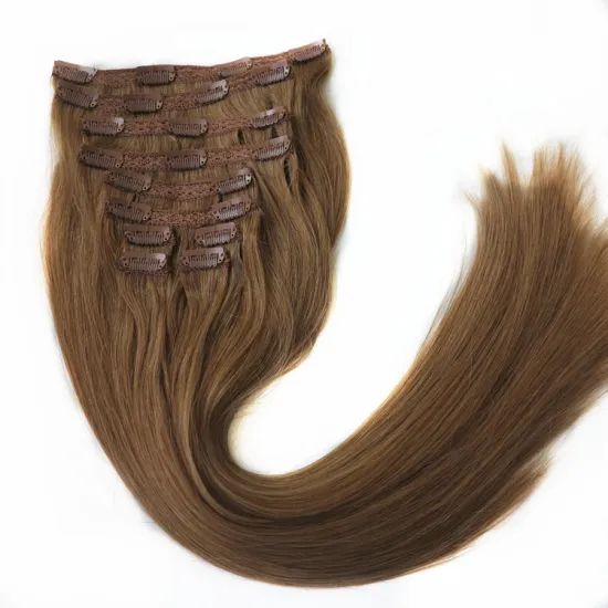 XUCHANG HARMONY HAIR 3 sets 22inch 220g 18# ash blonde seamless remy clip in hair extensions for white women