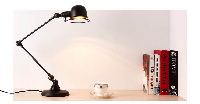 Swing arm table lamps