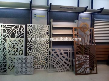Metal decorative perforated screen metal room divider/garden partition panel