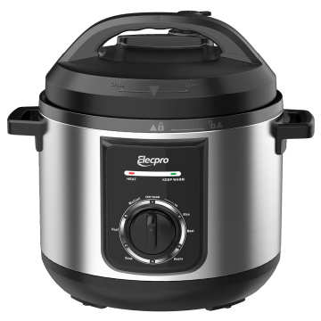 Electric Pressure Cooker With Knob Control Panel