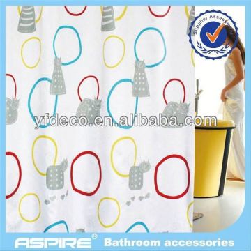 Polyester tension shower curtain rod