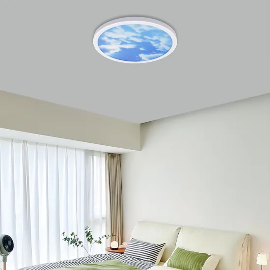 24W-48W LED Panel Lights - Blue Sky White Cloud Design for Living Room Ceiling