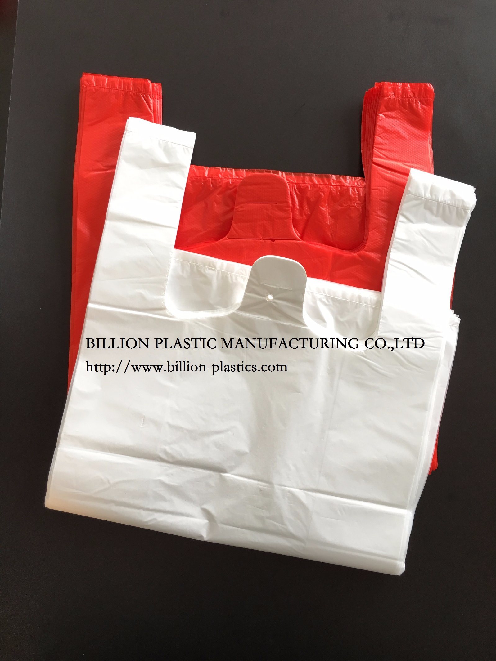 Colorful T-Shirt Bag Carrier Bag Plastic Mulch Film Grocery Bag