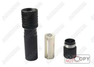 Rechargeable Zoom Flashlight Ab737 With Rotary Zoom, Durable Aluminum 3*aaa Cree Zoom Led Flashlight