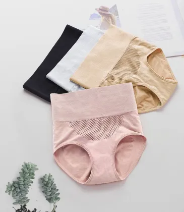 High waist honeycomb panties