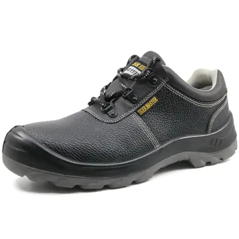 Leather steel toe european work shoes safety
