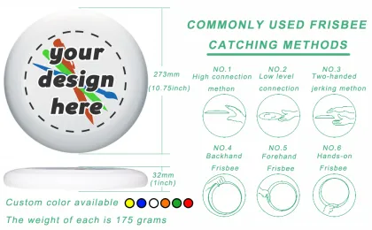 OEM Custom Standard Ultimate Fresbee 175 Gram Sport Frisbee Golf Flying Disc