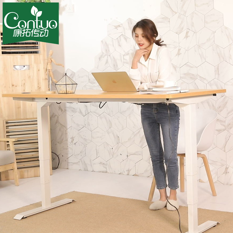 Glass Sit Standing Desk