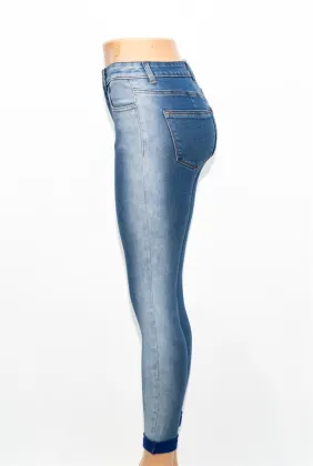 Custom Contrast Jeans Straight Leg Jeans
