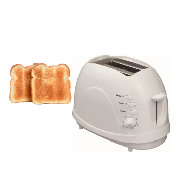 Electric 2-Slice Toaster with Wide Slots for Bagels & Waffles, Removable Crumb Tray & Bagel Defrost Cancel Function