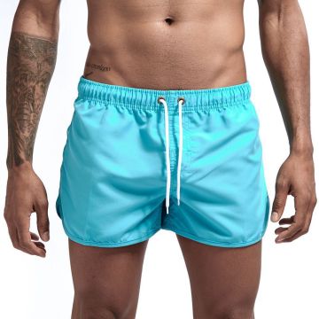 Schnelle trockene Brettshorts mit Taschen - atmungsaktive Draw -String -Schwimmstämme für Männer