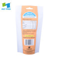 custom Stand up plastic bag with zipper for dry food