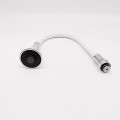 Hot and cold water single hole and single handle wash basin faucet