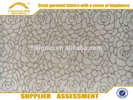 Good Quality Fabric 100% Polyester Mesh Fabric With Metallic