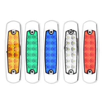 12V/24V Car Side Marker Lights - LED Clearance Lamps (Red, Yellow, White)
