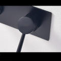 Matte black wall mounted hot and cold faucet